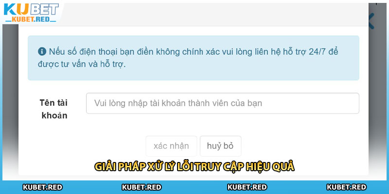 Giải pháp xử lý lỗi truy cập hiệu quả