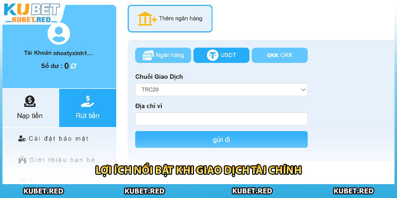 Lợi ích nổi bật khi giao dịch tài chính